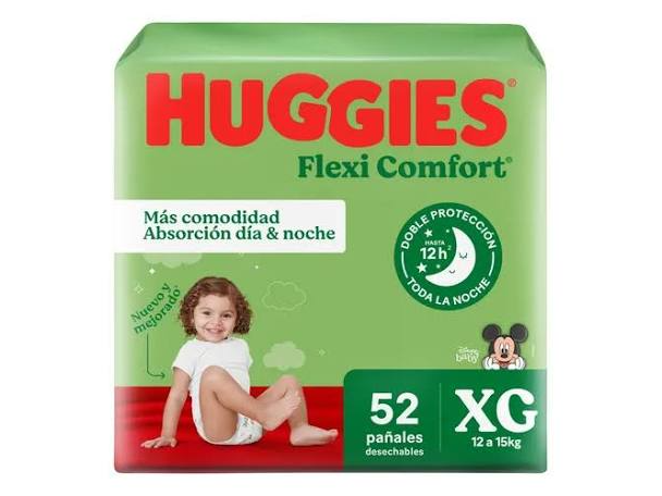 HUGGIES FLEXI CONFORT TALLE XG X 52 U.