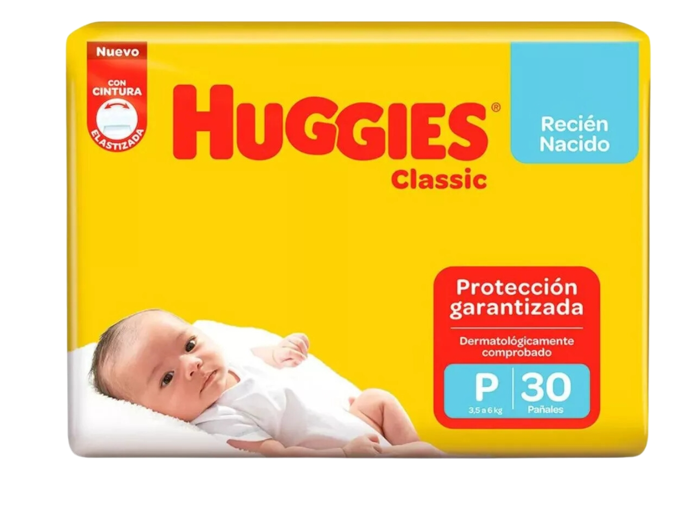 HUGGIES CLASSIC TALLE P x 30 U.