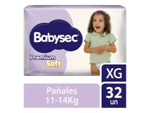 BABYSEC PREMIUM SOFT TALLE XG x 32U.