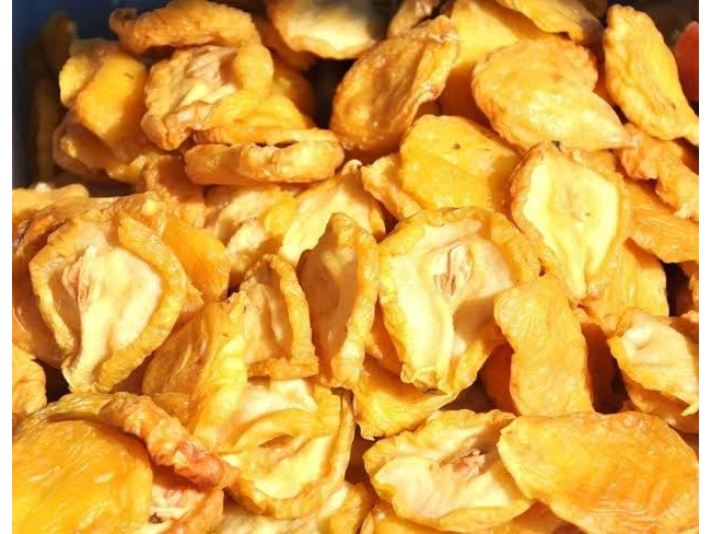 Peras deshidratadas