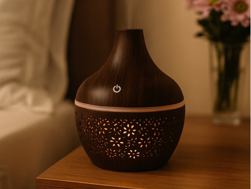 Humidificador con Filtro Con Flores 300ml Oscuro M025
