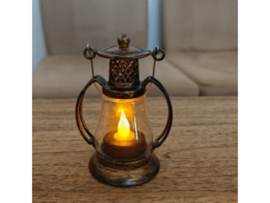 Candelabro Led Simil Bronce