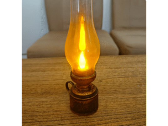 Candelabro Led Simil Bronce Chico