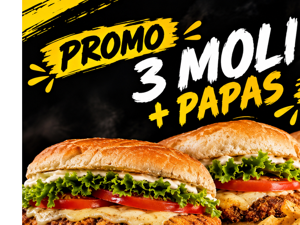 Promo 3 Moli + Papas