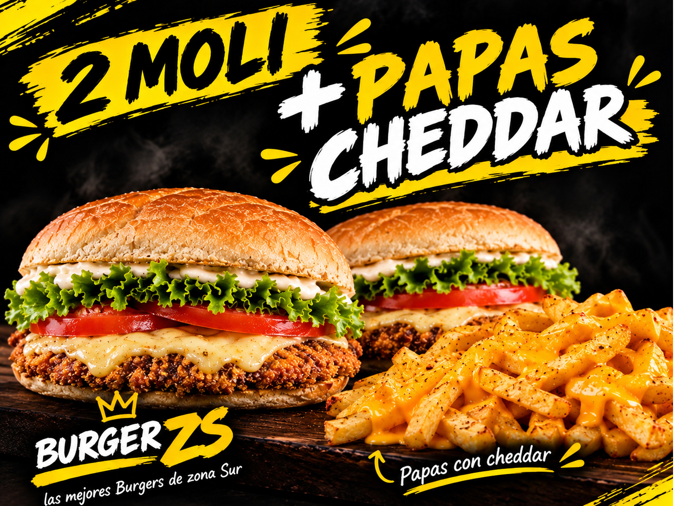 Promo 2 Moli + Papas Cheddar