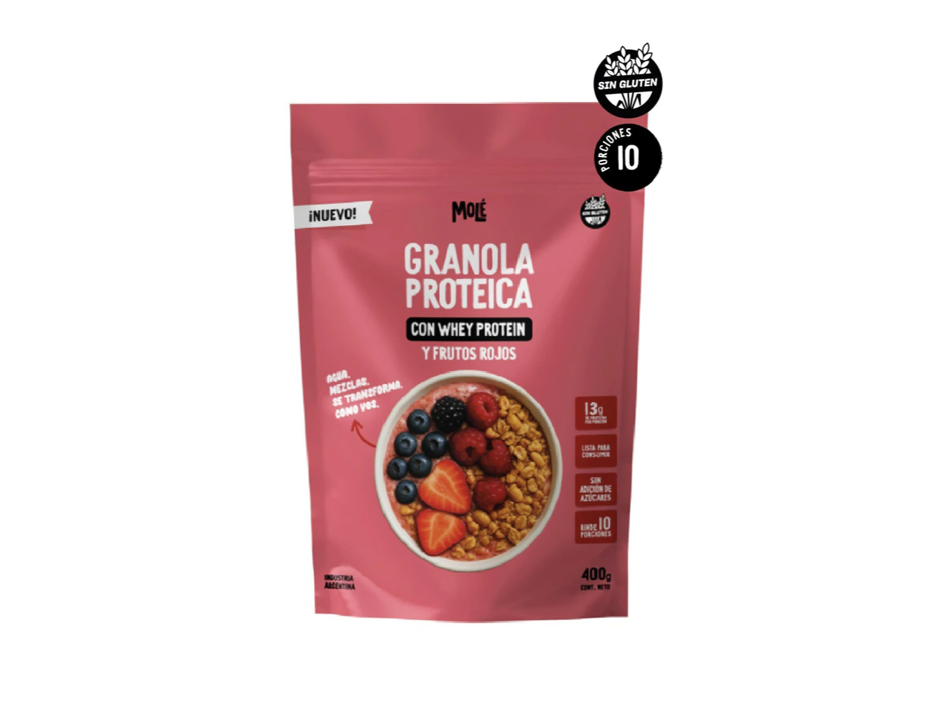 Granola Proteica Frutos Rojos · 400 g