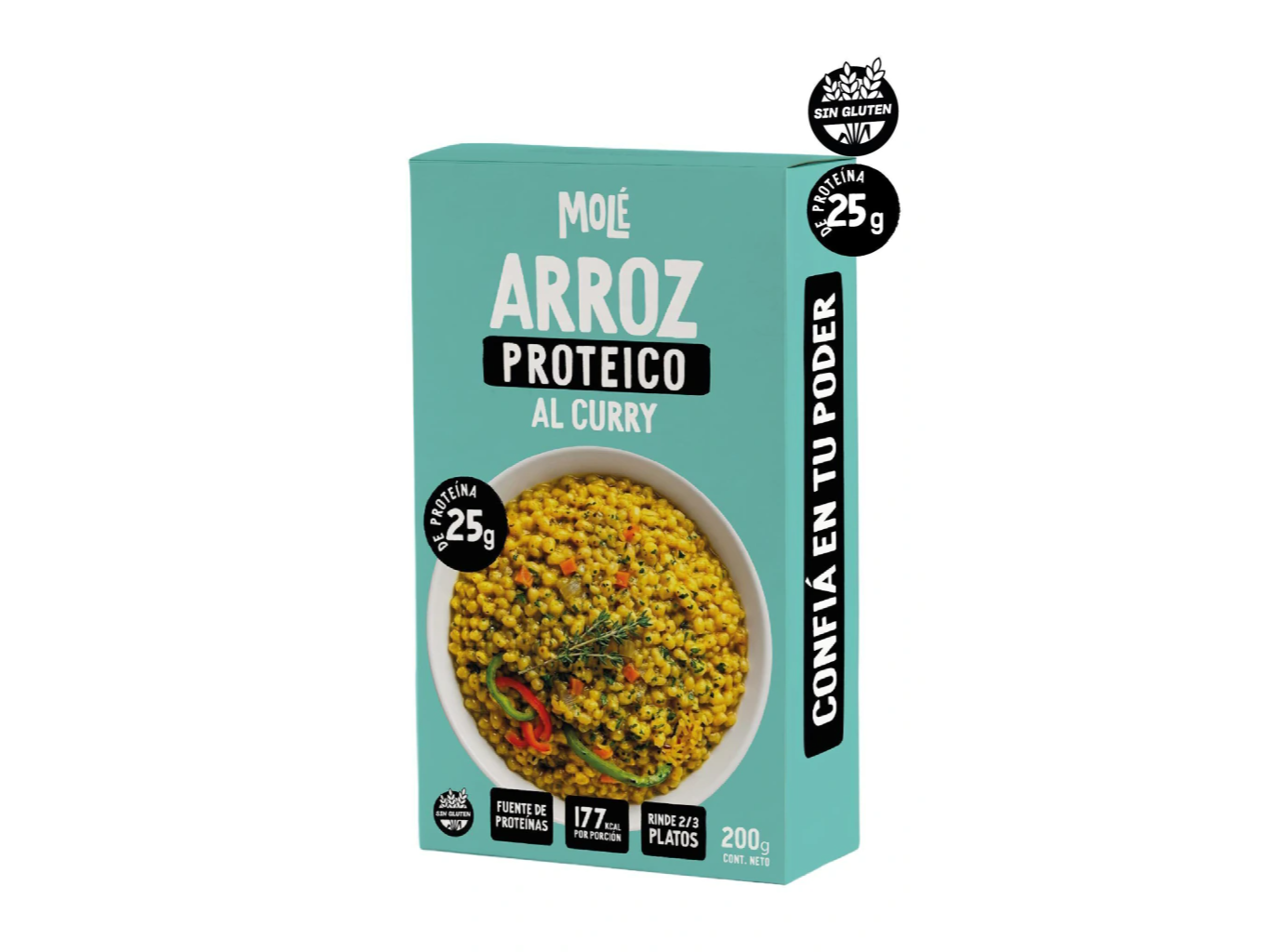 Arroz al Curry Proteico · 200 g