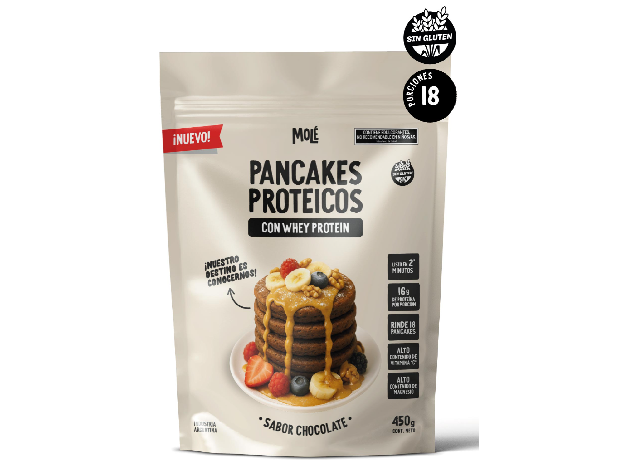 Pancake Proteico con Whey Protein Sabor Chocolate