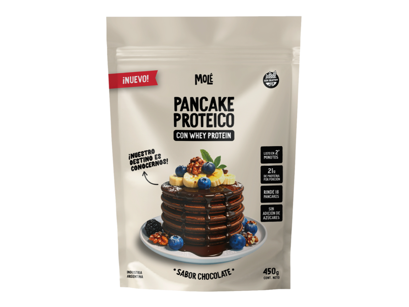 Pancake Proteico con Whey Protein Sabor Chocolate