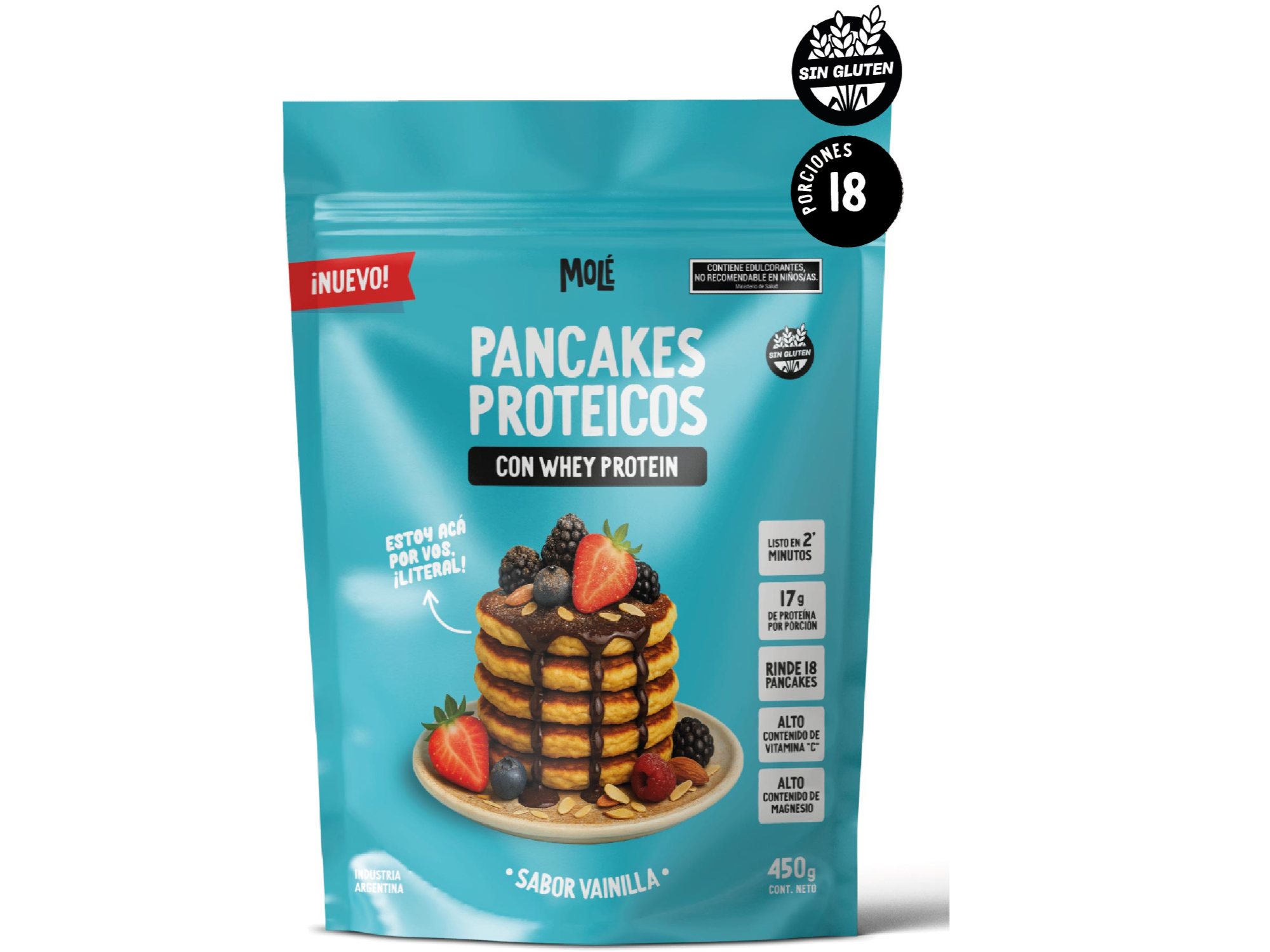 Pancake Proteico con Whey Protein Sabor Vainilla