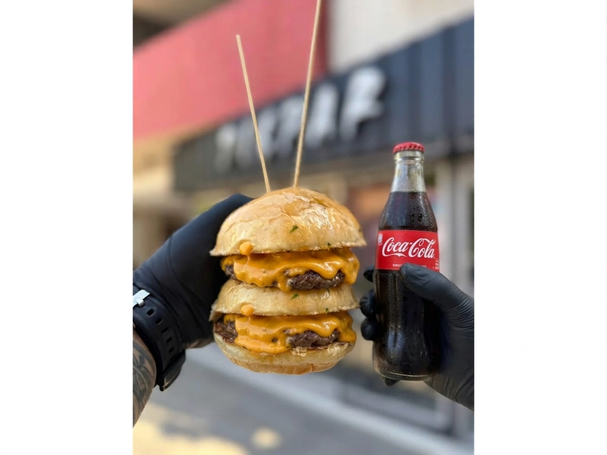 Dos Classic cheese simple  🍔+ 🍟