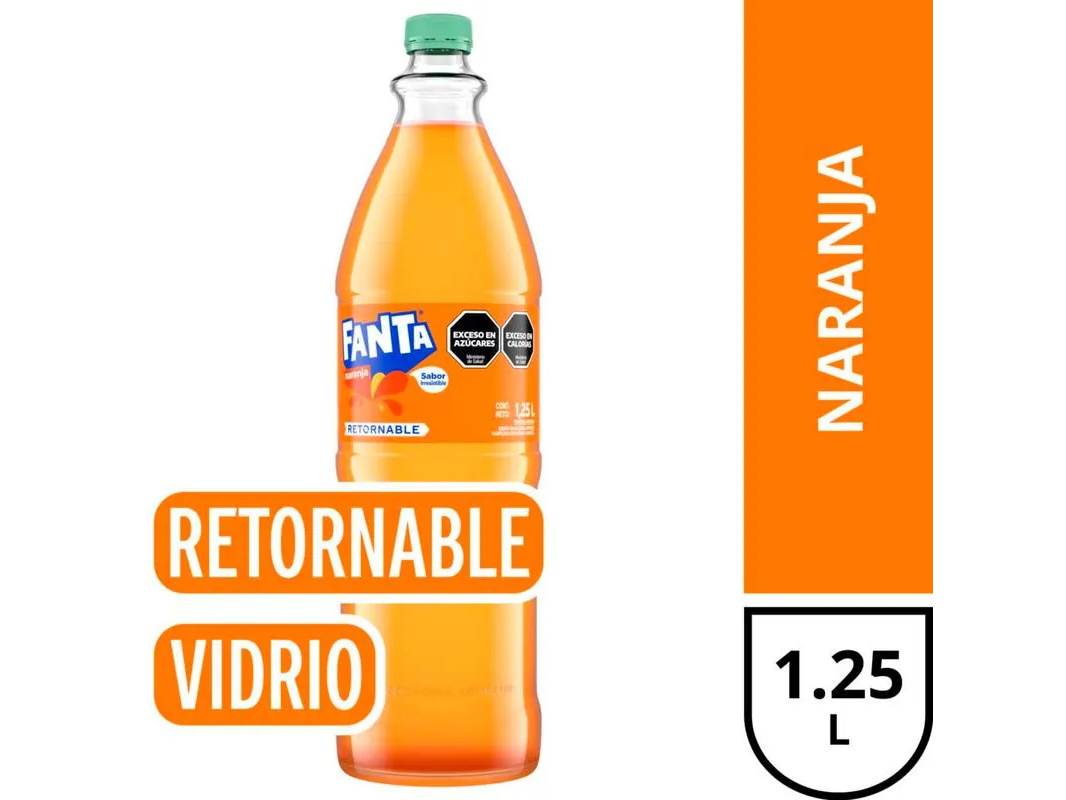 FANTA RETORNABLE VIDRIO 1.25L
