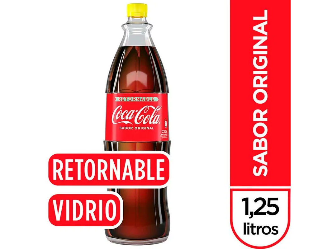 COCA COLA VIDRIO 1,25L