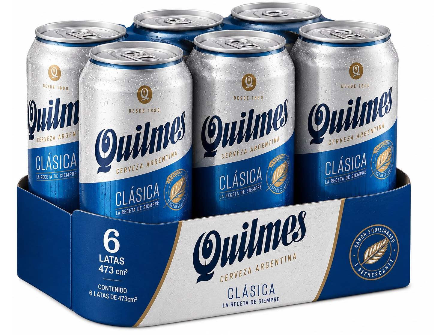 SIX PACK QUILMES CLASICA 473cc