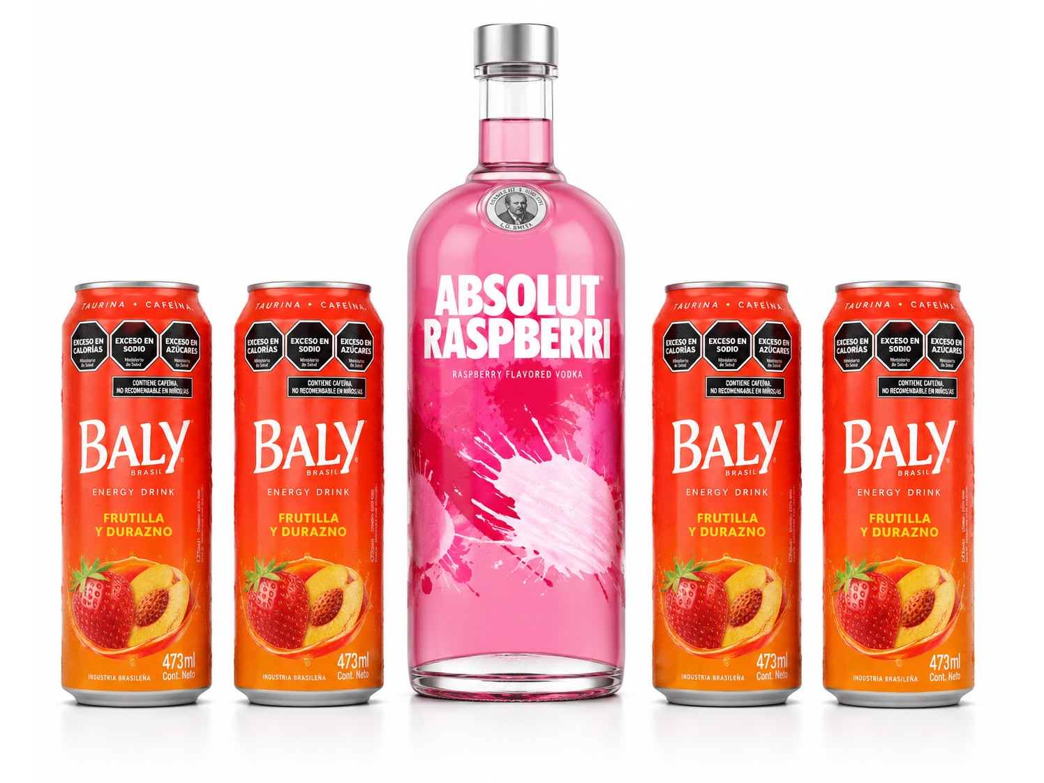 ABSOLUT + 4 ENERGIZANTE BALY 473cc