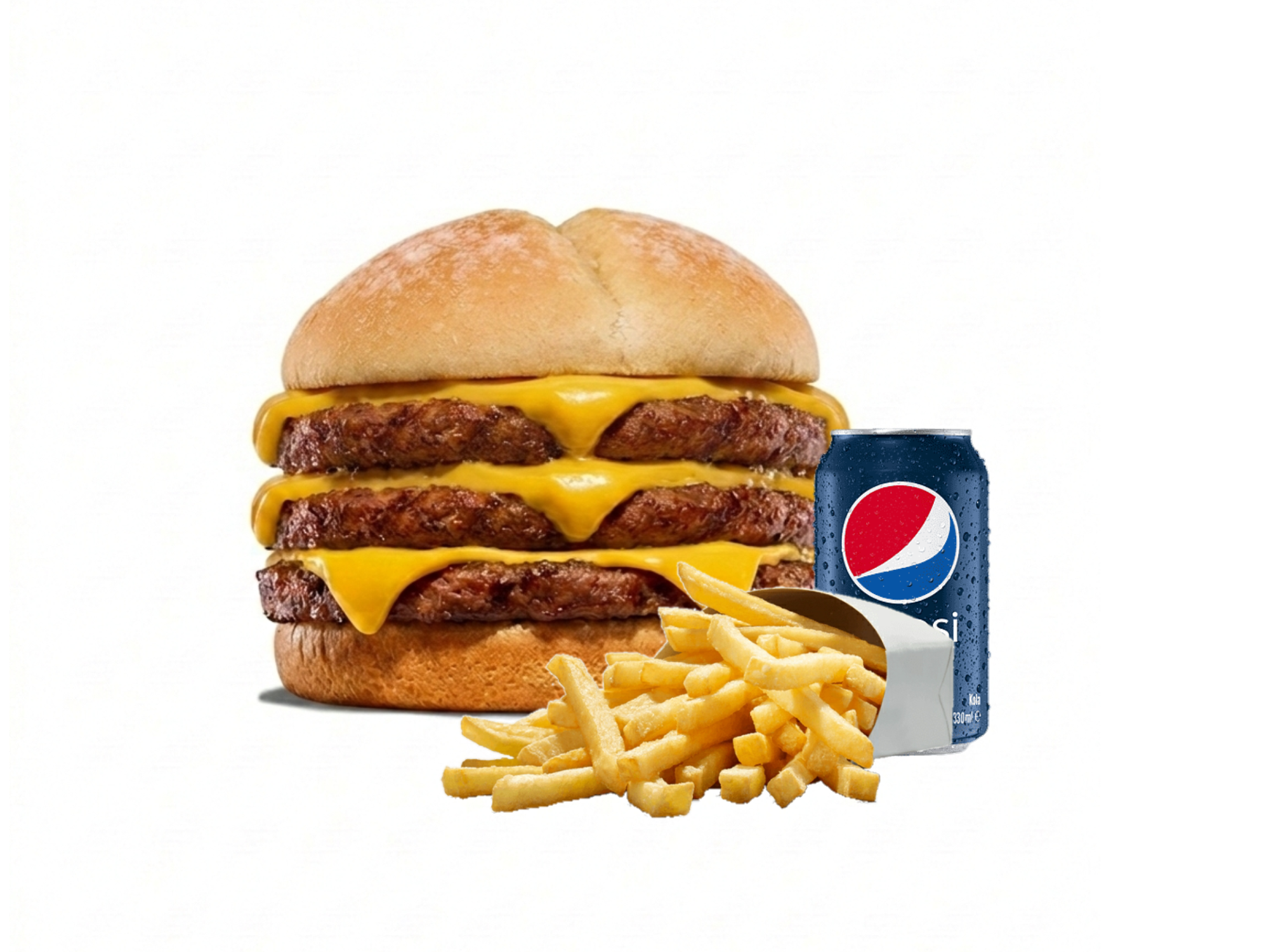 COMBO TRIPLE CHEESE de MakinBurgers