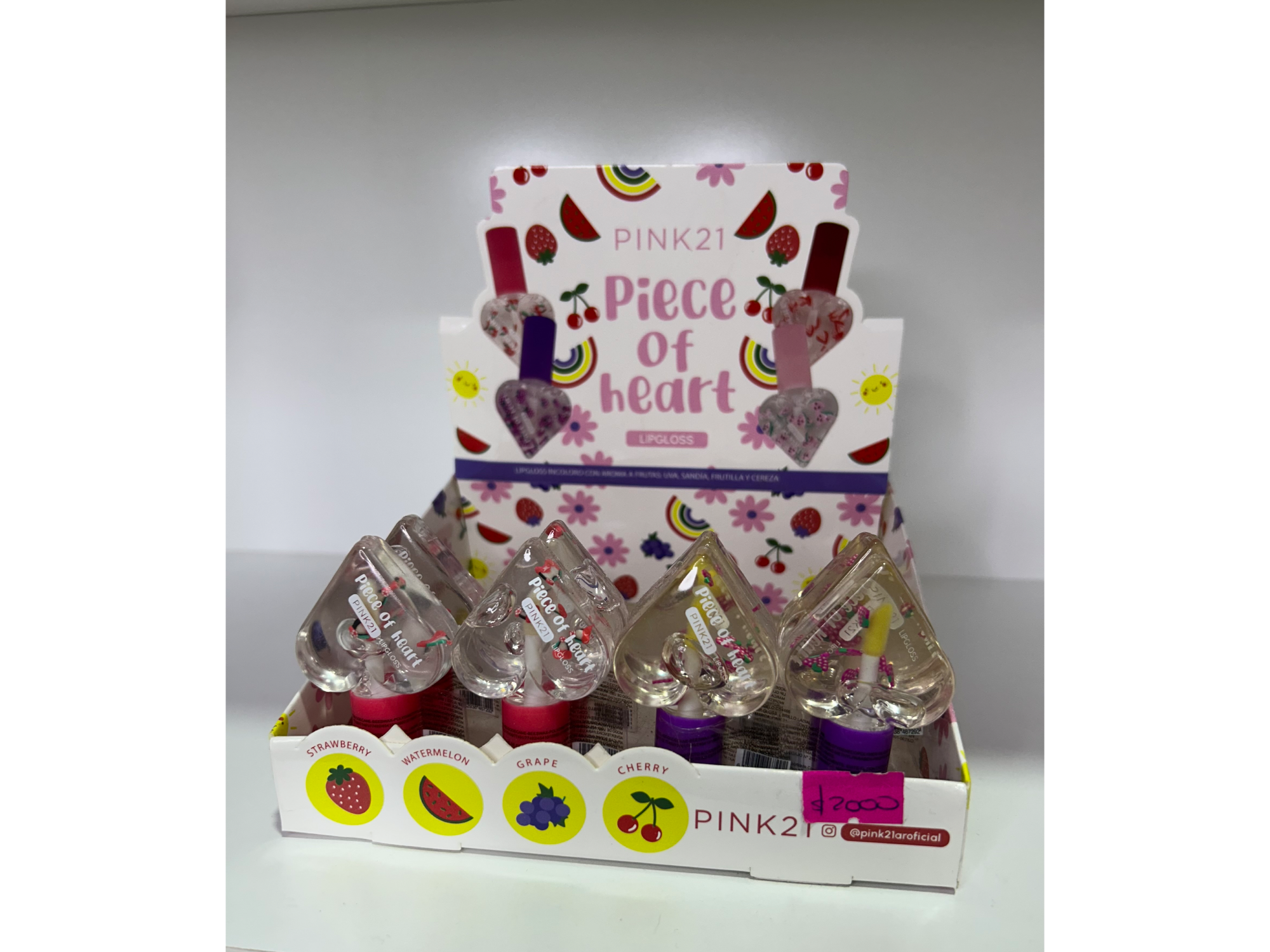 Brillo labial sin color (con aromas frutales)