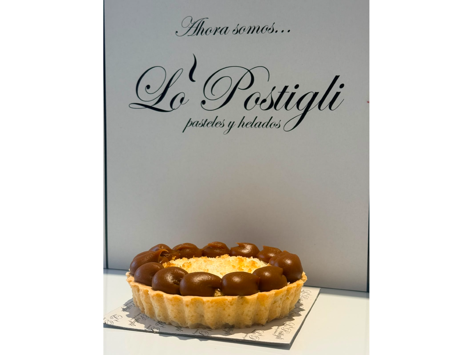Tartin de coco y dulce de leche de Lo Postigli