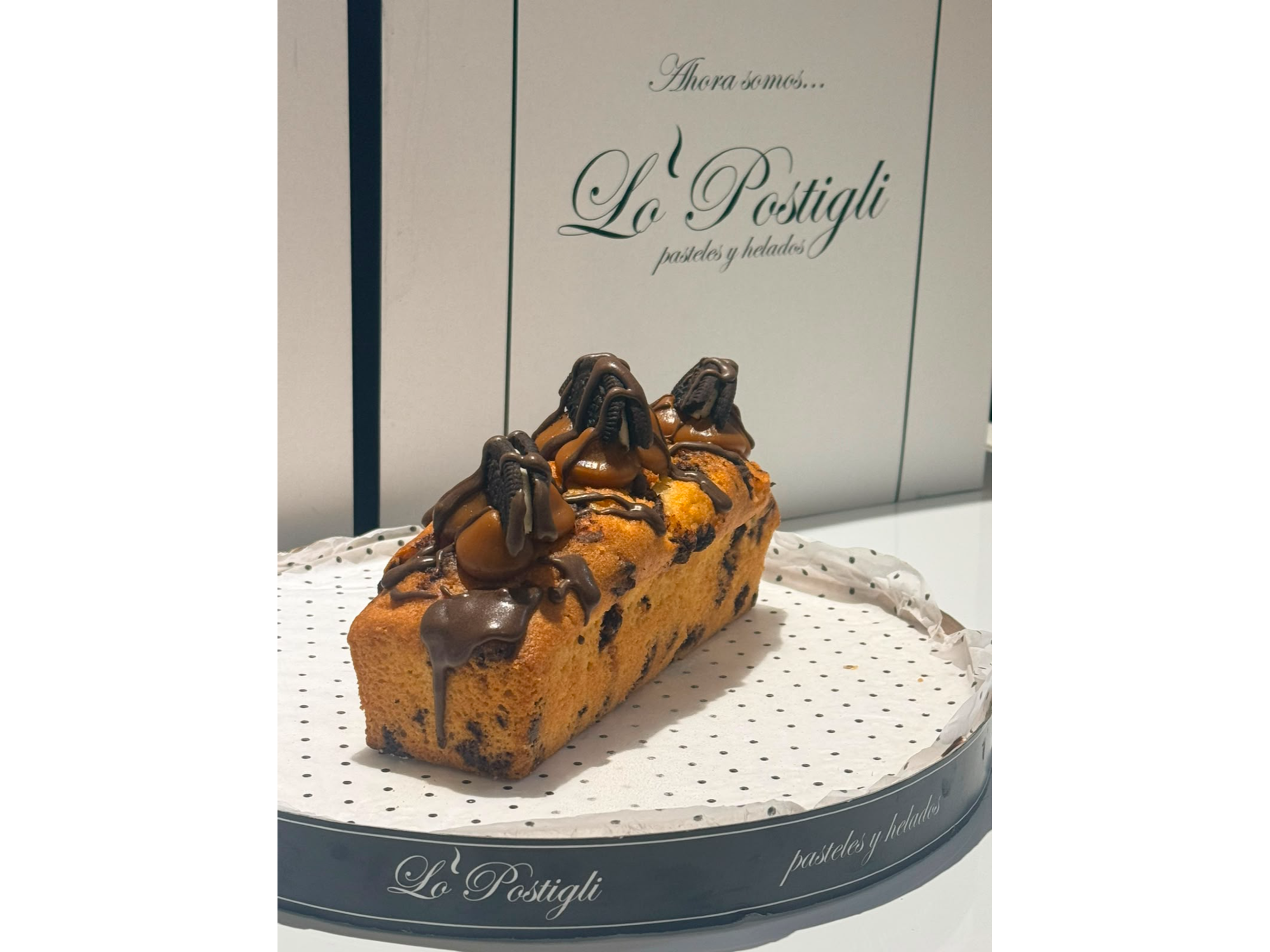 Budin de vainilla con chips de chocolate