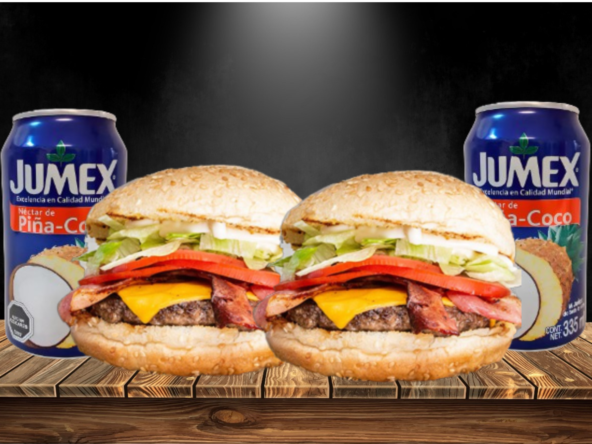 2 BACON + 2 JUGOS JUMEX