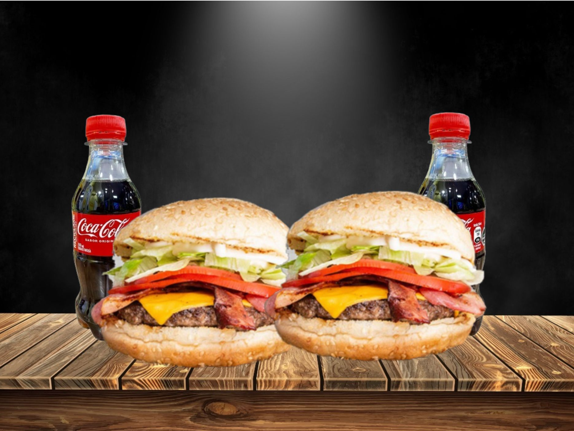 2 BACON + 2 BEBIDAS 250 ML