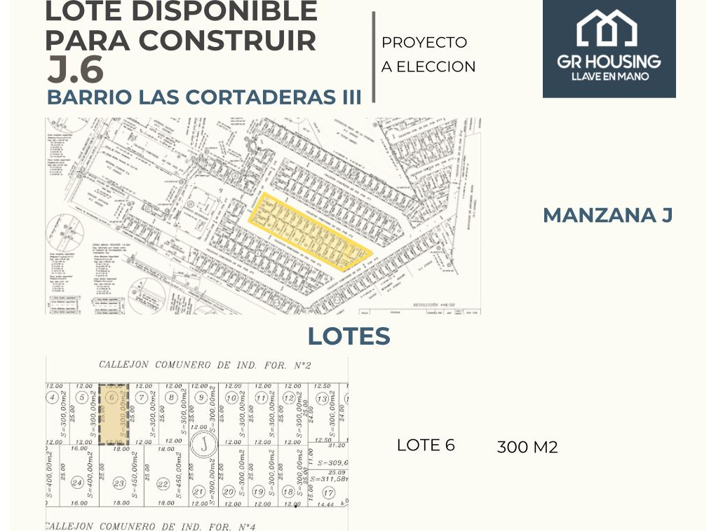 LOTE DISPONIBLE PARA CONSTRUIR