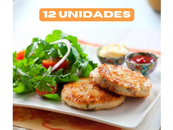 12  unid - HAMBURGUESAS de Pollo