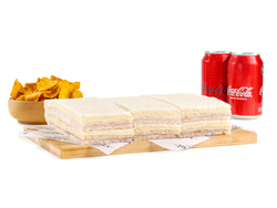 Media docena de Miga + 2 Gaseosas 310ml + Papas Trym´s