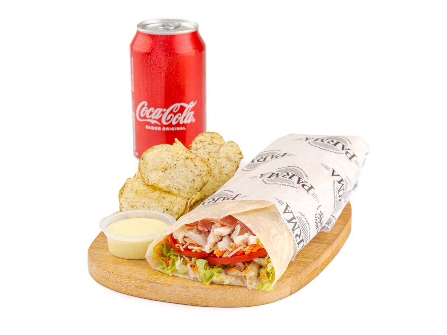 Wrap caliente + Bebida + Snack