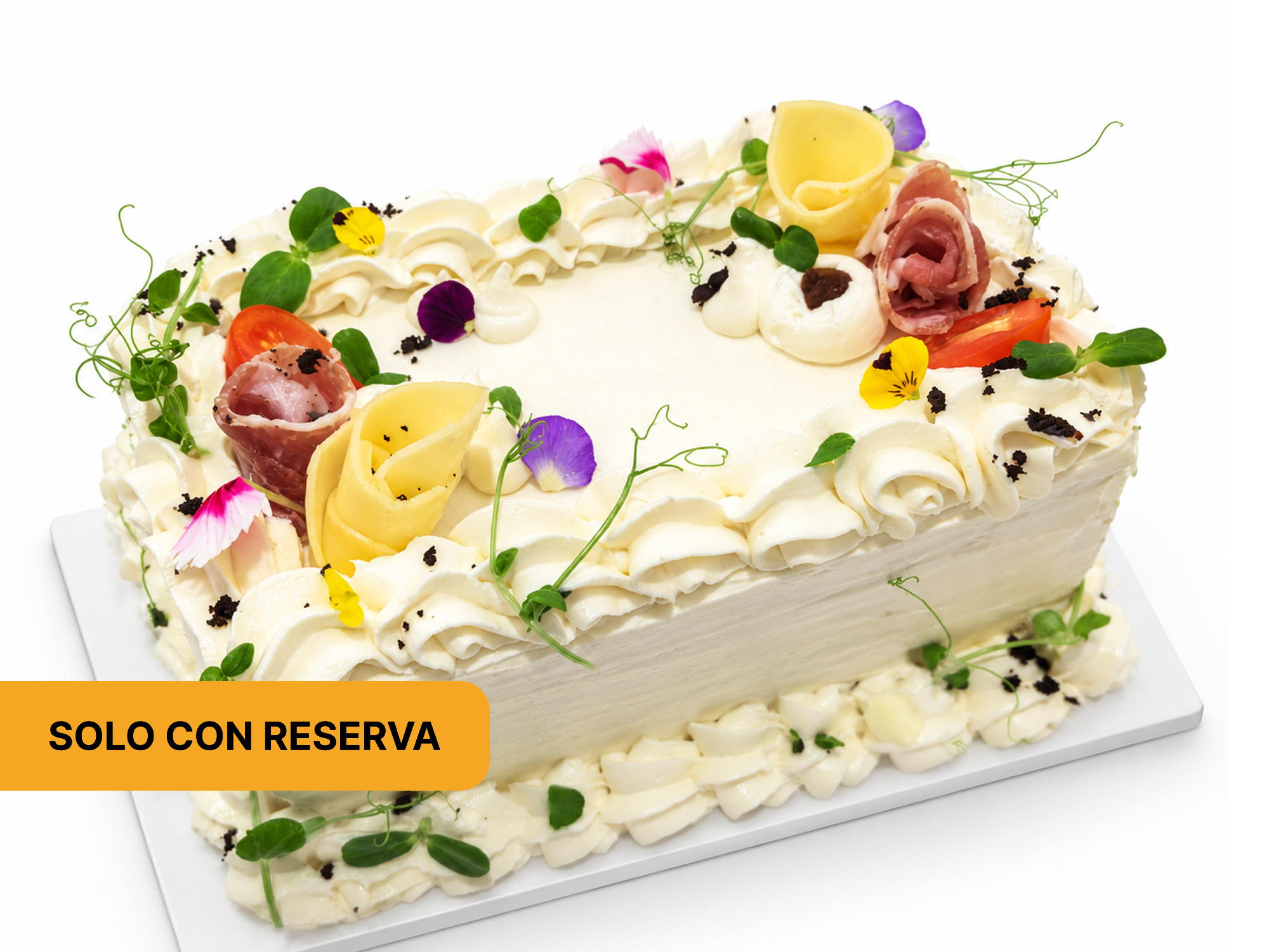 Torta de sándwiches de miga: Tamaño chico
