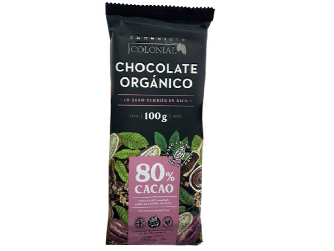 CHOCOLATE AL 80% ORGANICO