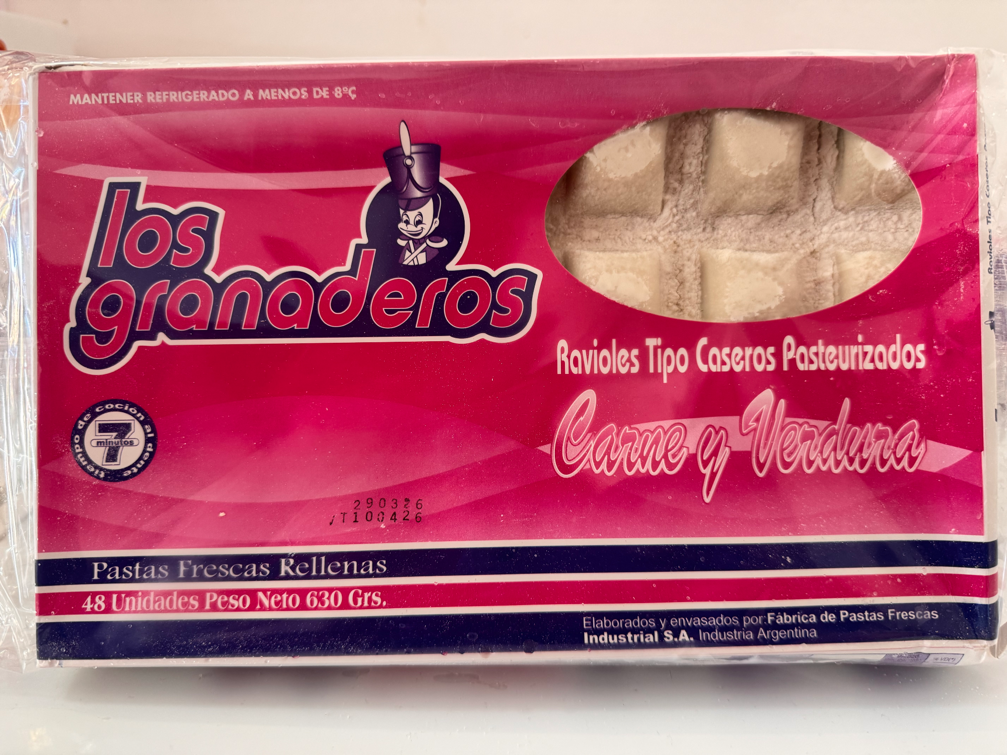 RAVIOL carne y verdura 48un