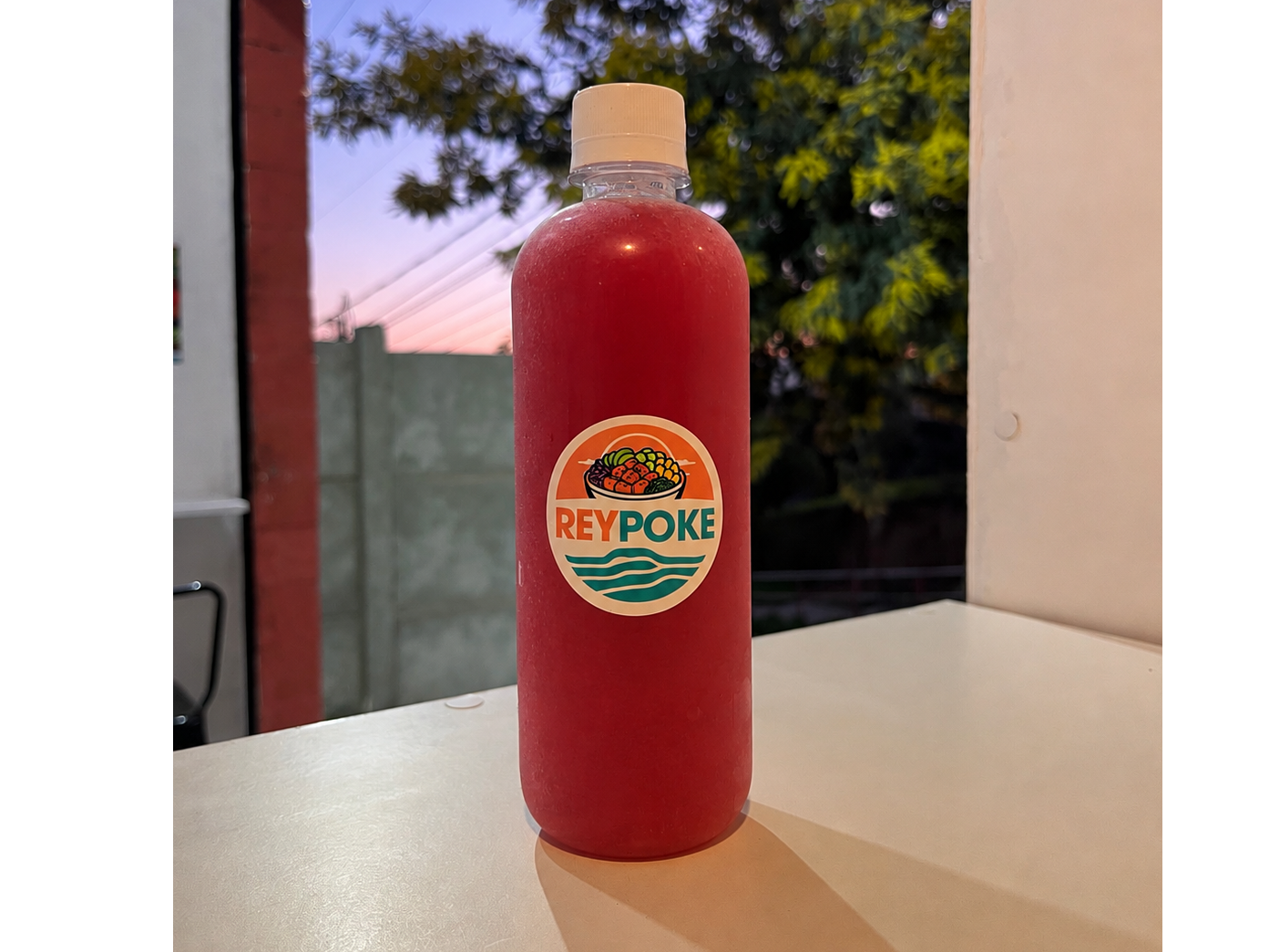 Jugo de frambuesa