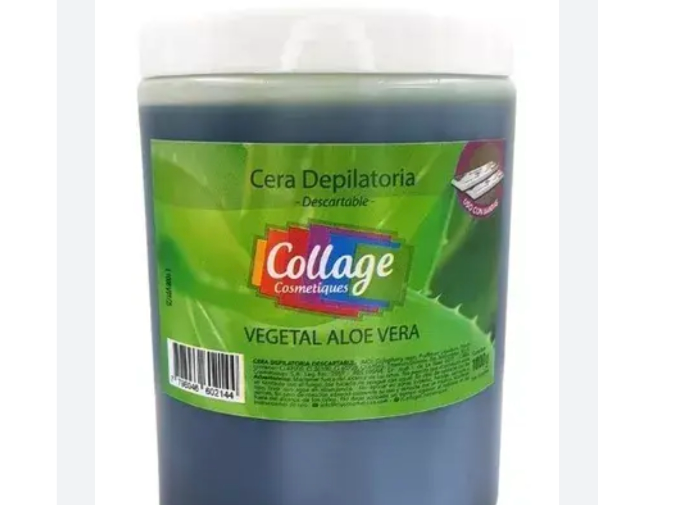 Cera depilatoria descartable 1 kilo de áloe vera.