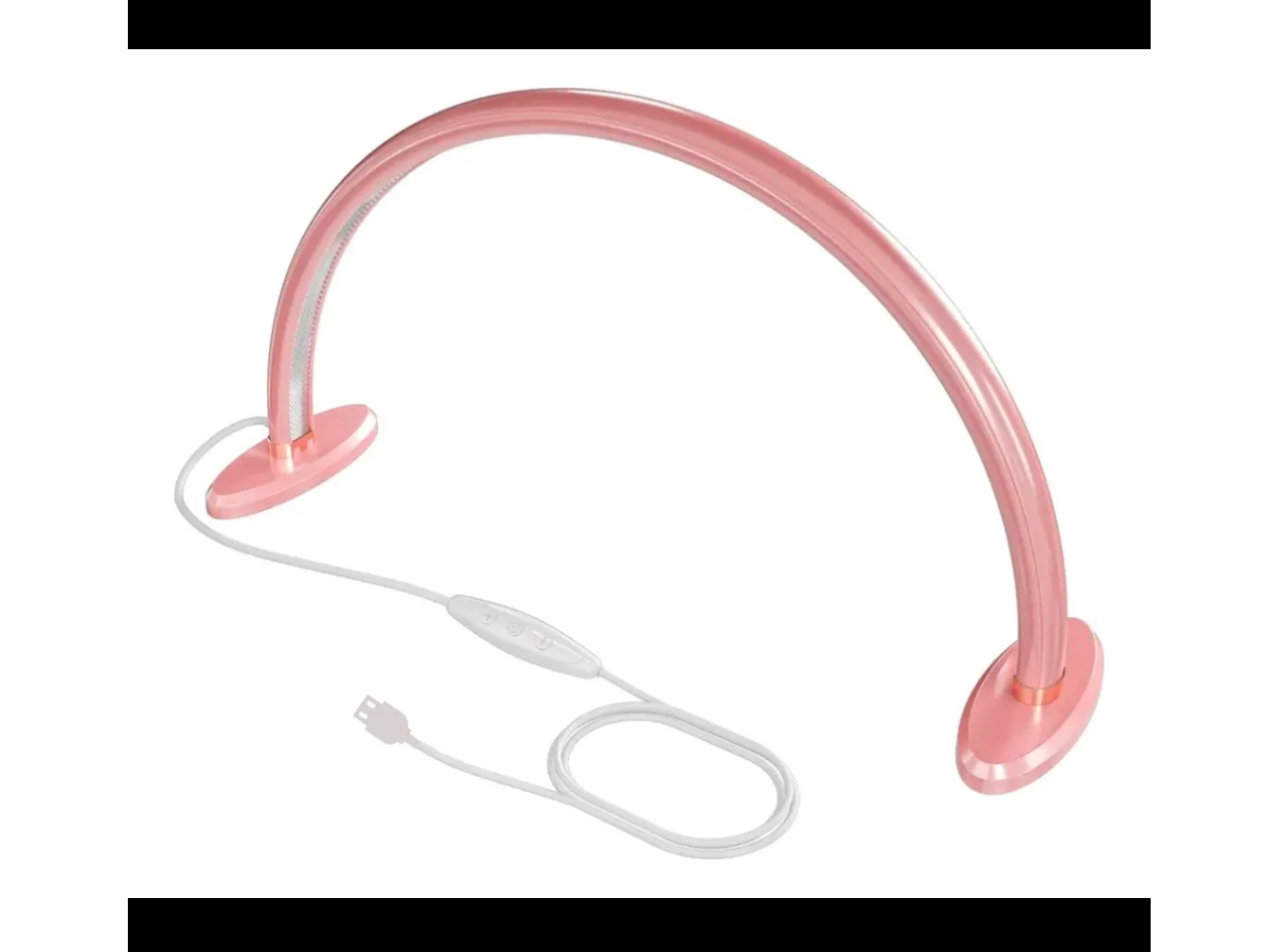 Lámpara media luna (rosa y blanca)