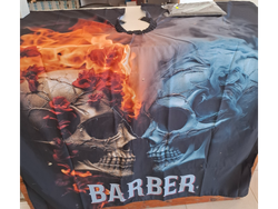 Capa Barber para corte (con gancho)