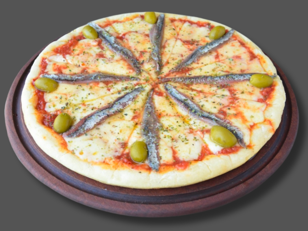 Pizzeta Muzzarella con Anchoas