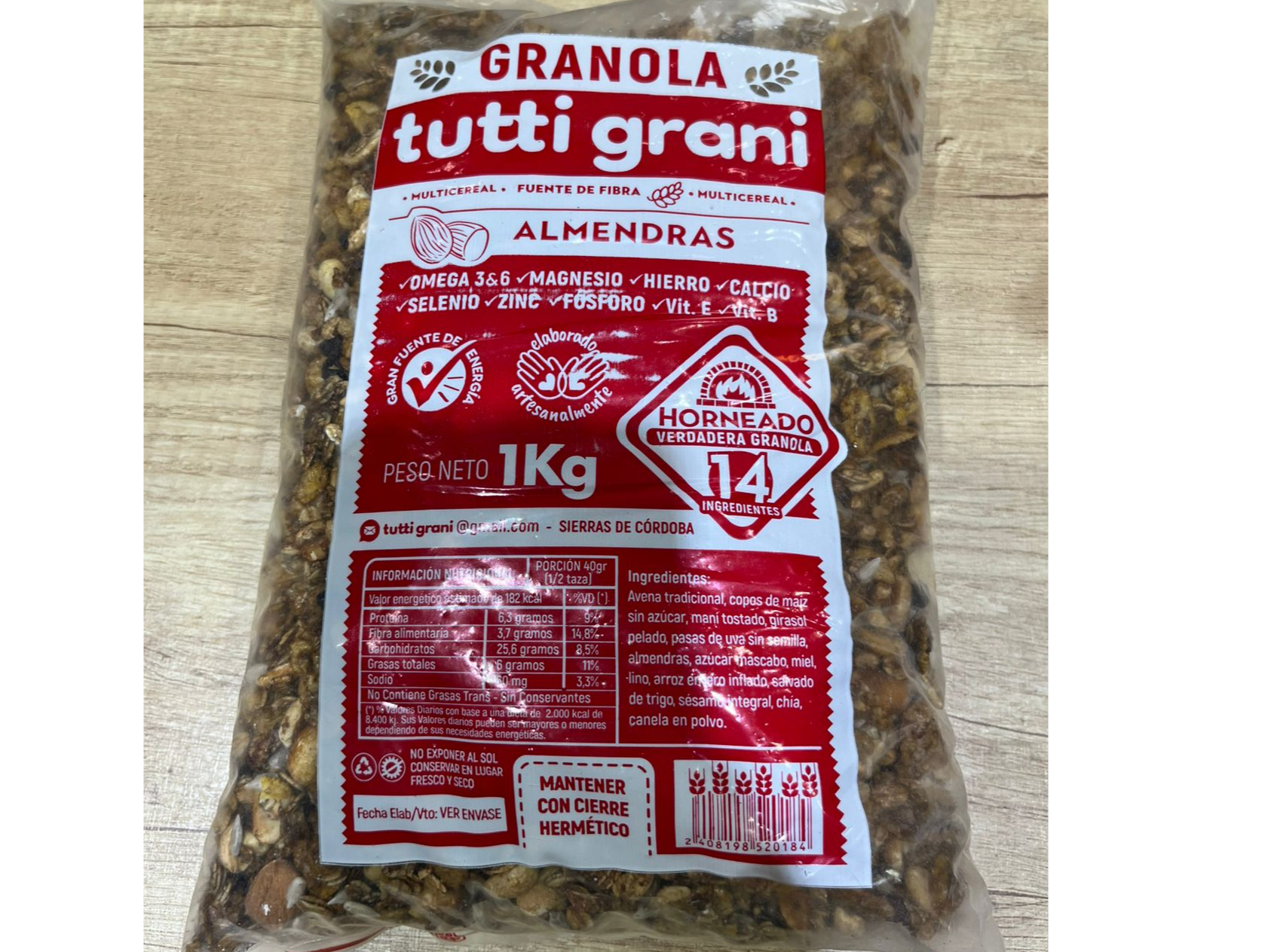 GRANOLA TUTTIGRAN ALMENDRA