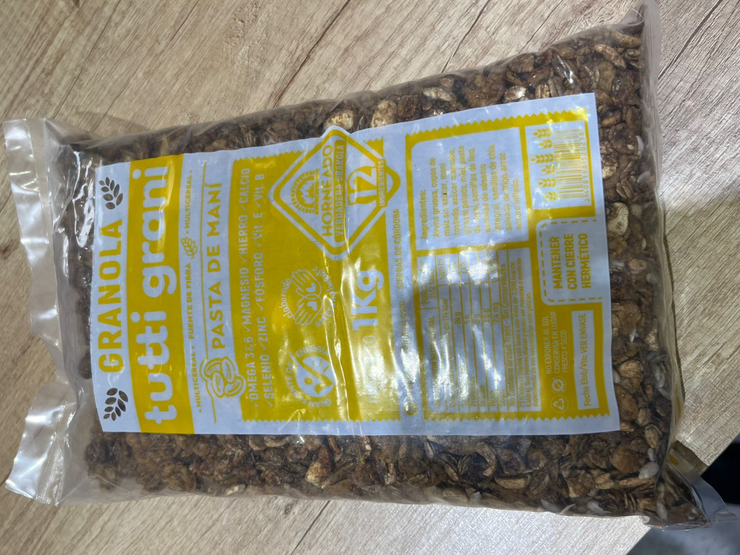 GRANOLA TUTTIGRAN PASTA DE MANI