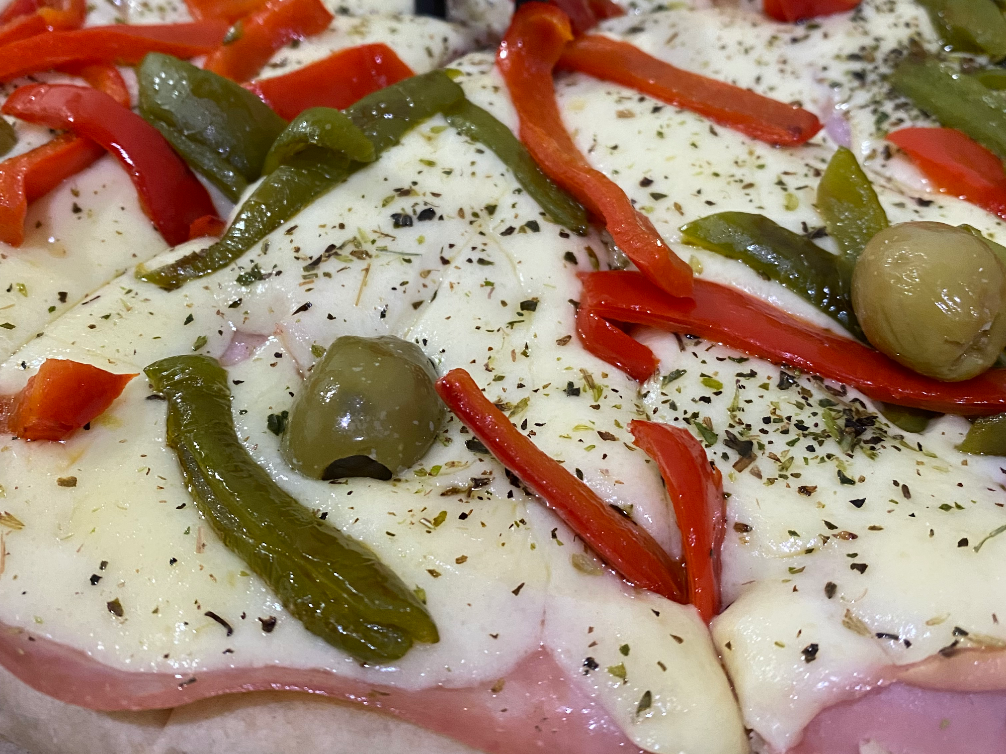 Especial jamon y morrones