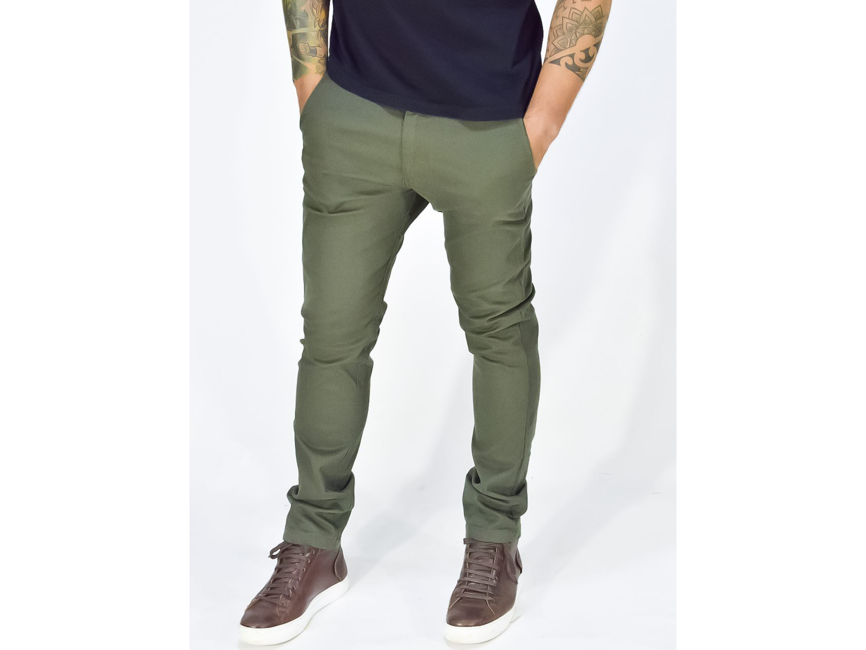 Pantalon Chino Verde