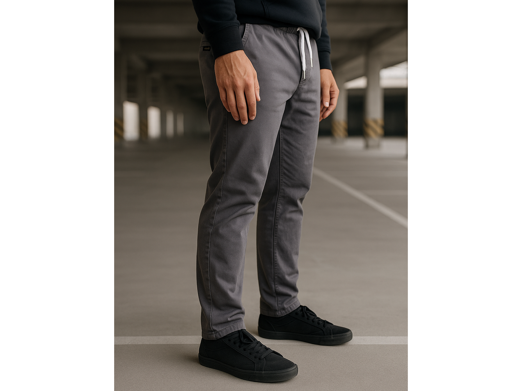 Pantalon Jogger Recto Santa Cruz Gris