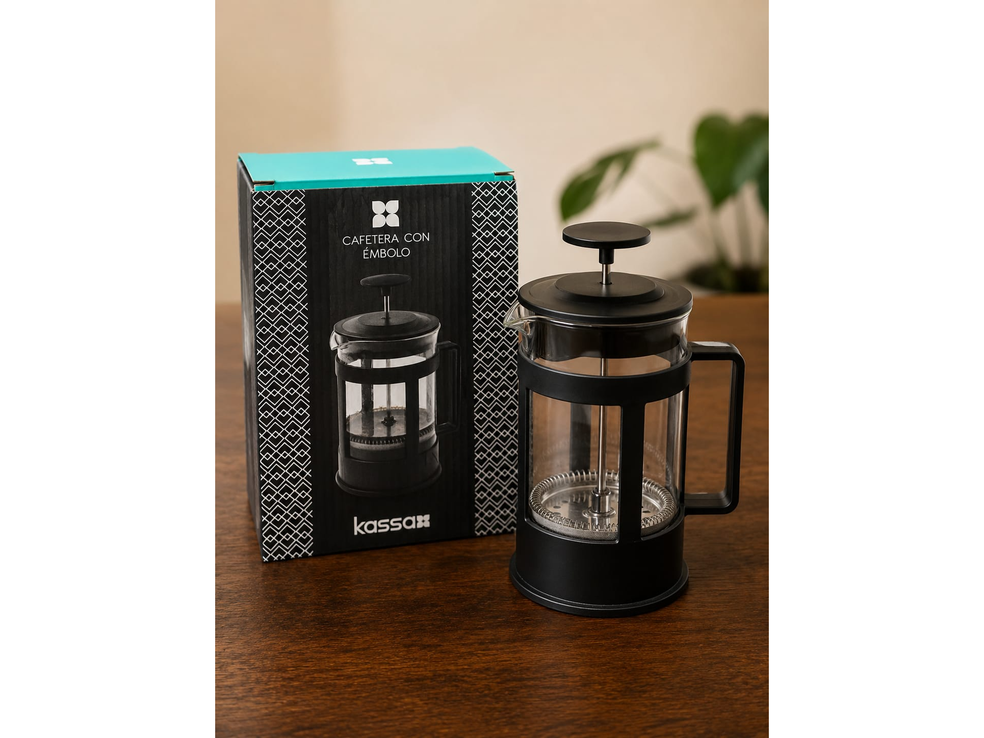 CAFETERA CON ÉMBOLO 800 ML