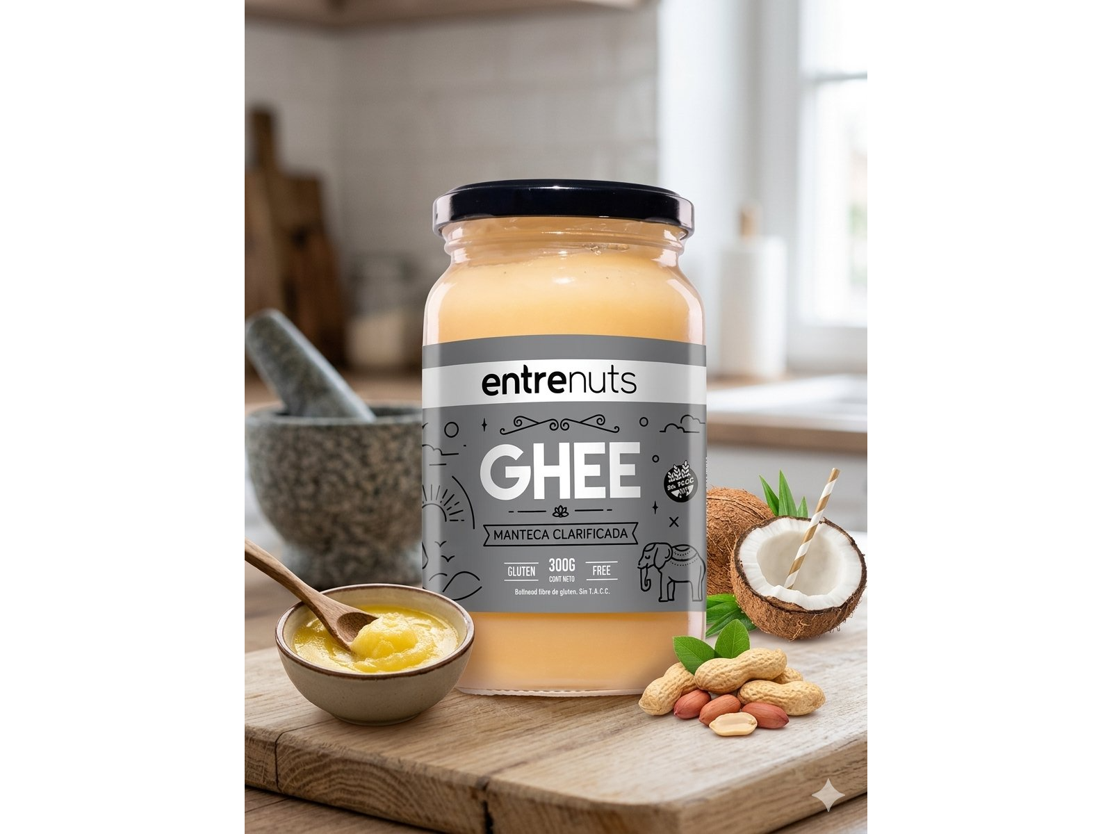 Manteca Ghee Clarificada x300Gr (Entre Nuts)