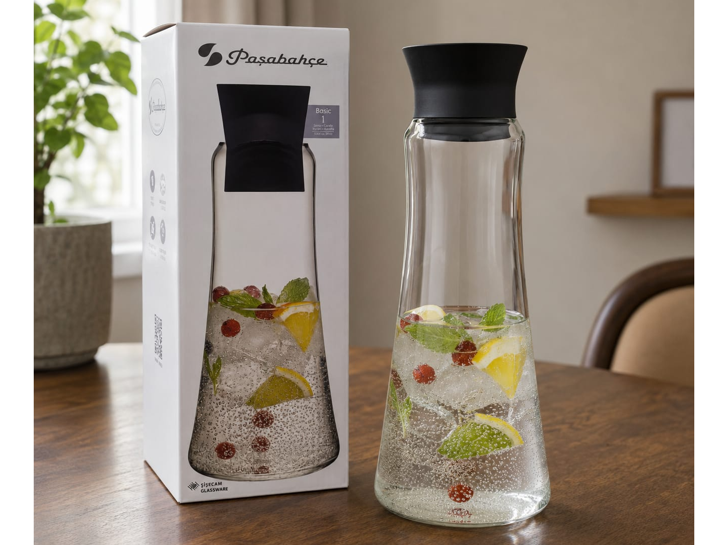 BOTELLA VIDRIO CON TAPA 1030 CC - PASABACHE