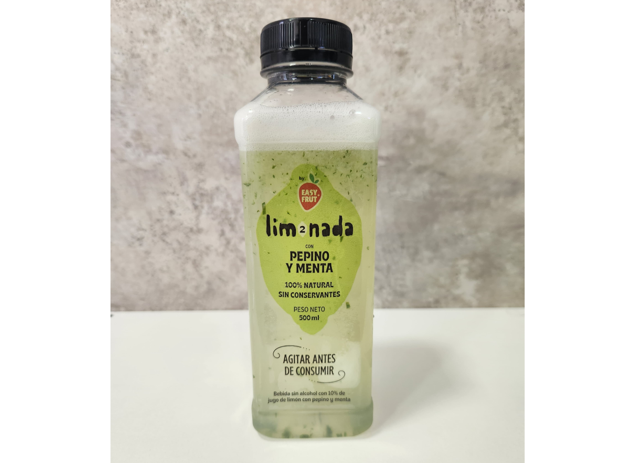 LIMONADAS EN BOTELLA 2 - 500 CC - CON PEPINO Y MENTA - PACK x 6 UNIDADES