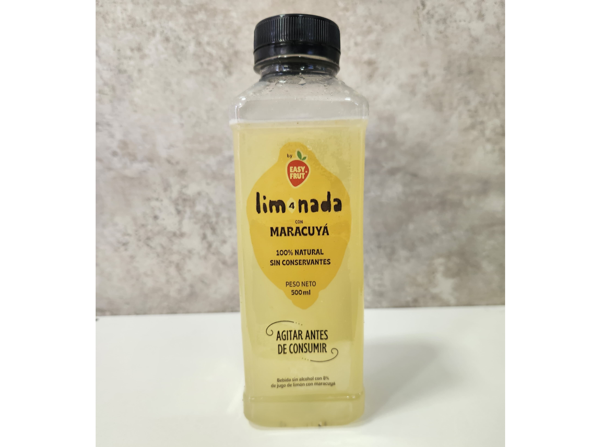 LIMONADA EN BOTELLA 4 - 500CC - CON MARACUYA - PACK x 6 UNIDADES