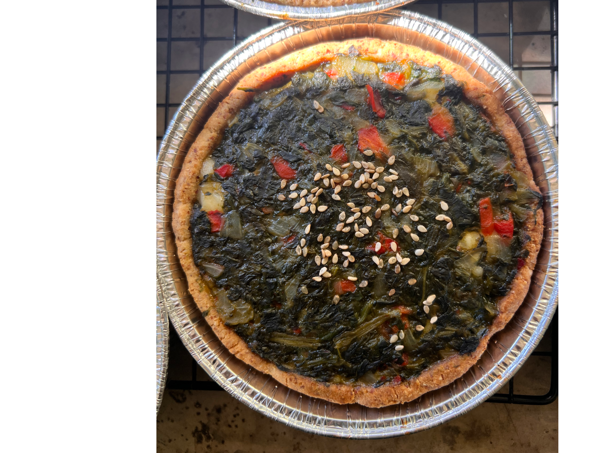 TARTA BRÓCOLI Y ESPINACA de Brote Ser