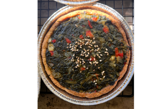 TARTA BRÓCOLI Y ESPINACA de Brote Ser