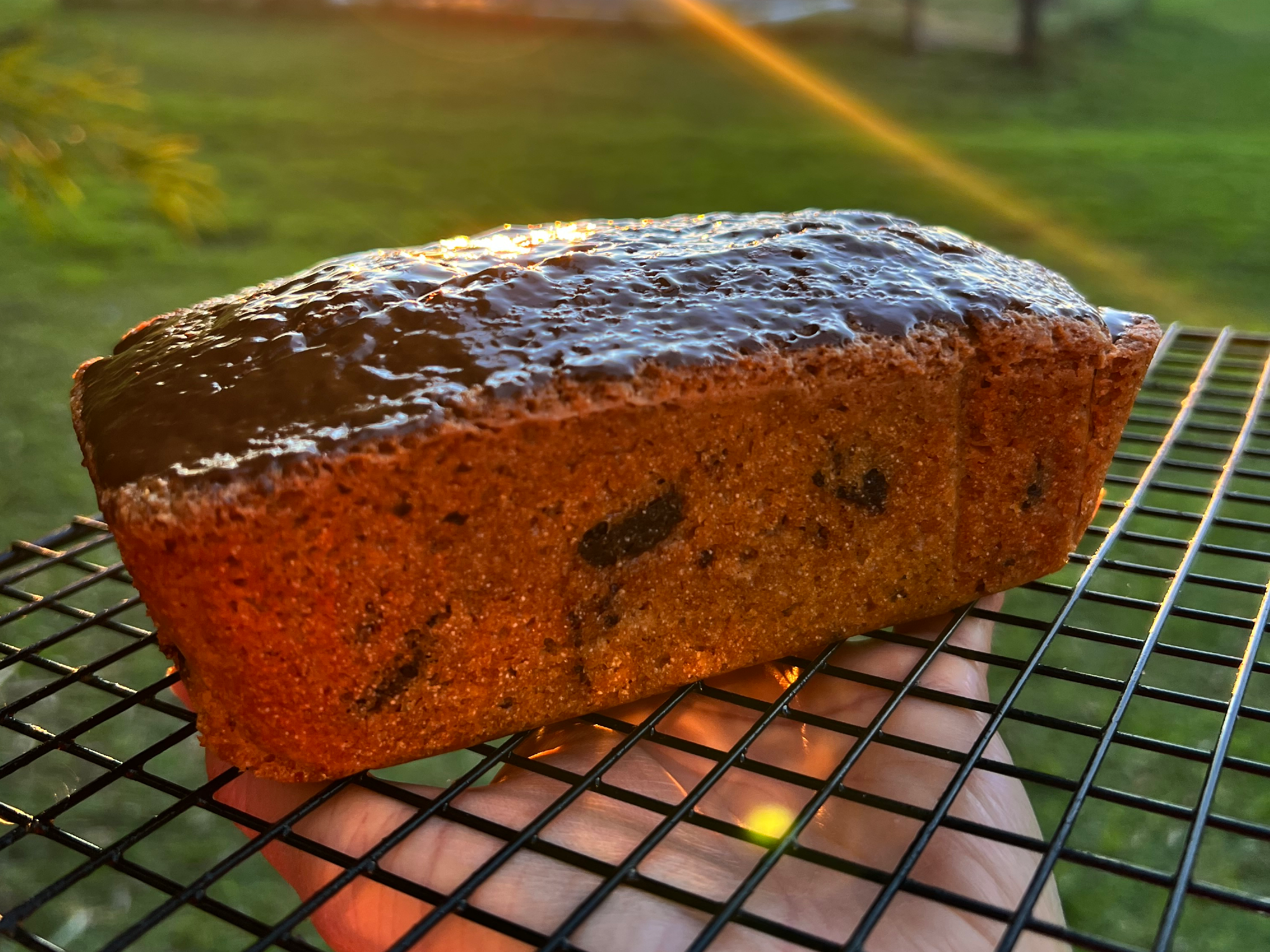 Budín de naranja y chocolate